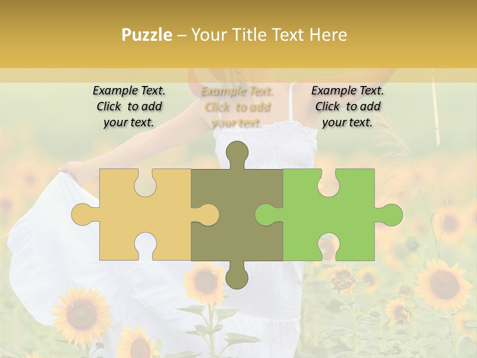 Girl Season Portrait PowerPoint Template