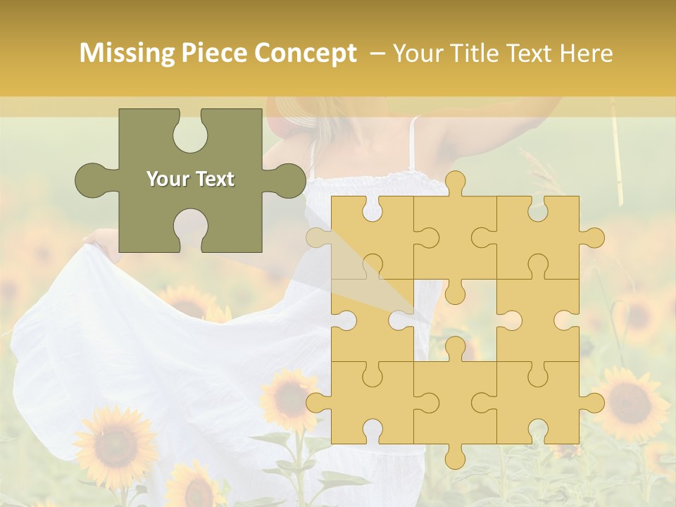 Girl Season Portrait PowerPoint Template