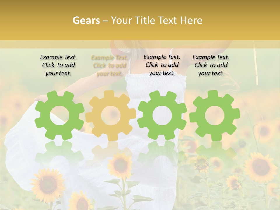 Girl Season Portrait PowerPoint Template