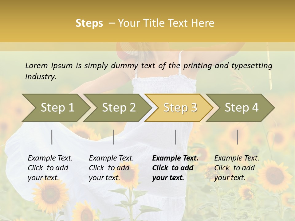 Girl Season Portrait PowerPoint Template