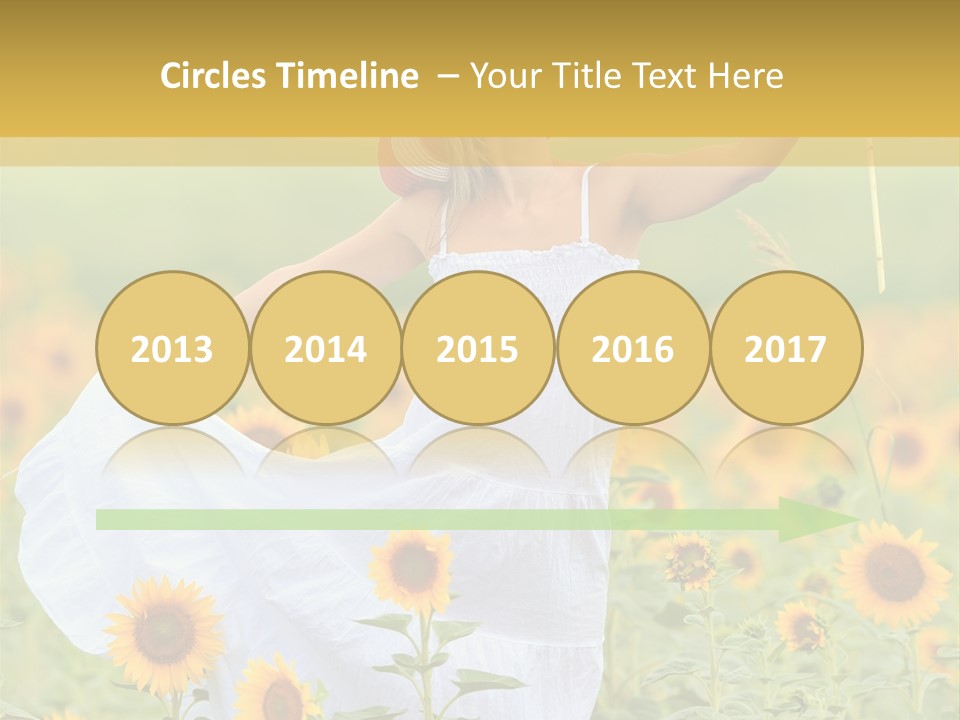 Girl Season Portrait PowerPoint Template