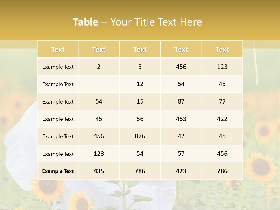 Girl Season Portrait PowerPoint Template