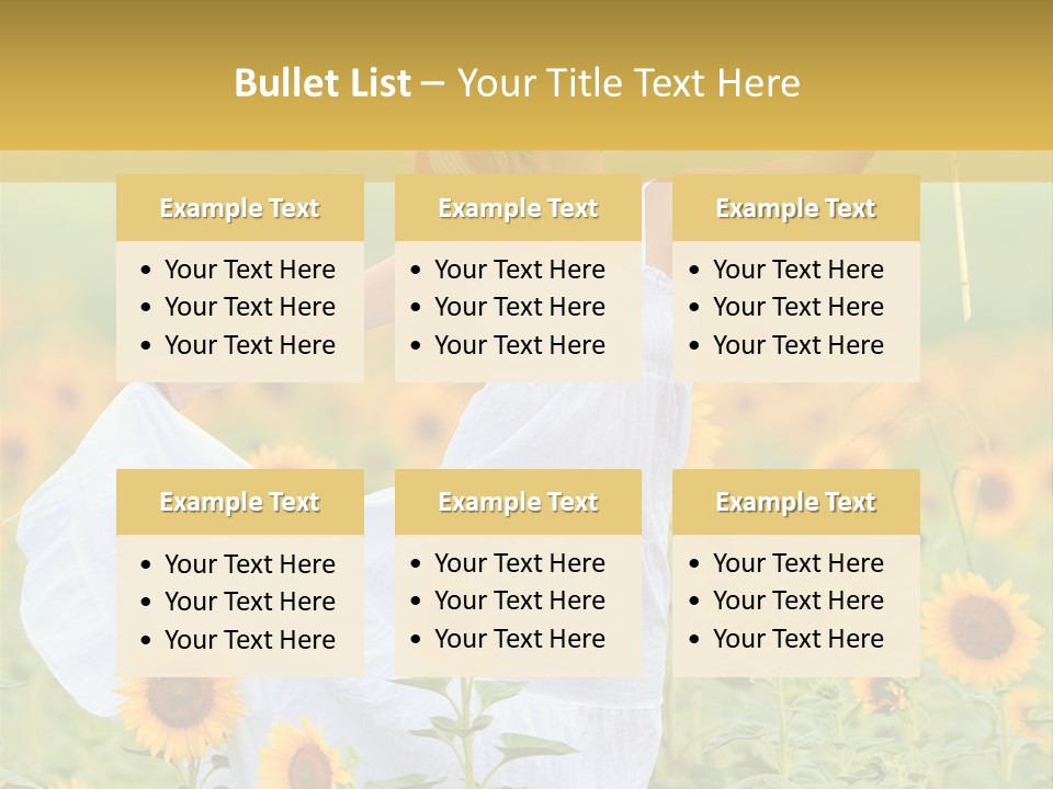 Girl Season Portrait PowerPoint Template