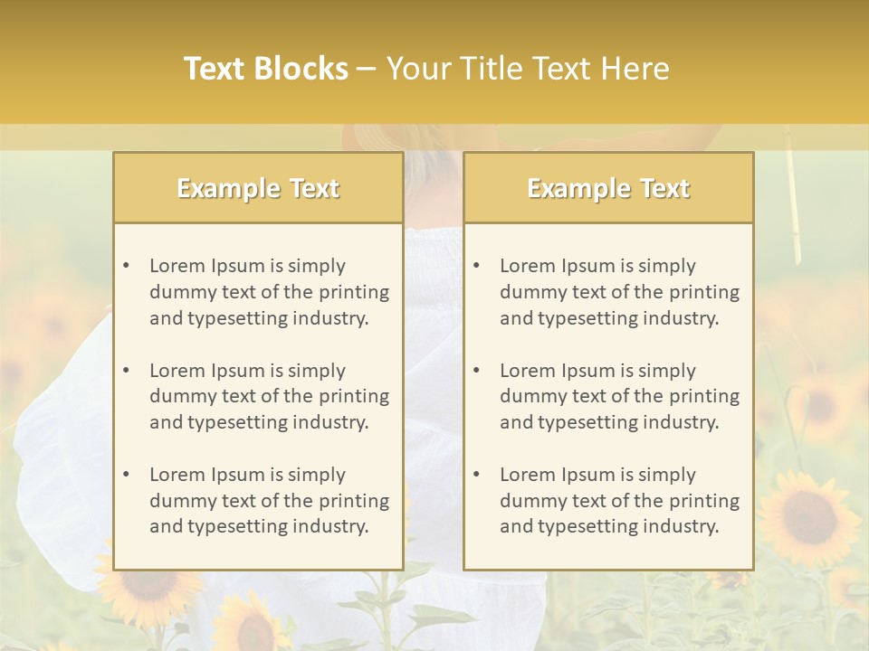 Girl Season Portrait PowerPoint Template