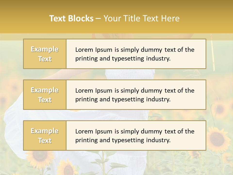 Girl Season Portrait PowerPoint Template