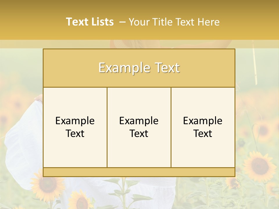 Girl Season Portrait PowerPoint Template