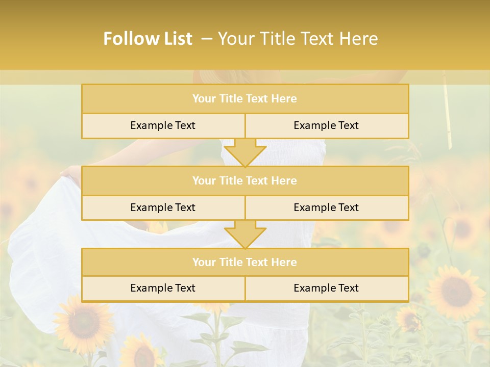 Girl Season Portrait PowerPoint Template