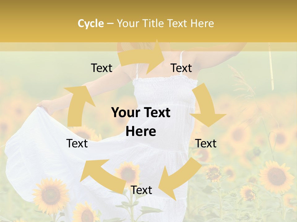 Girl Season Portrait PowerPoint Template