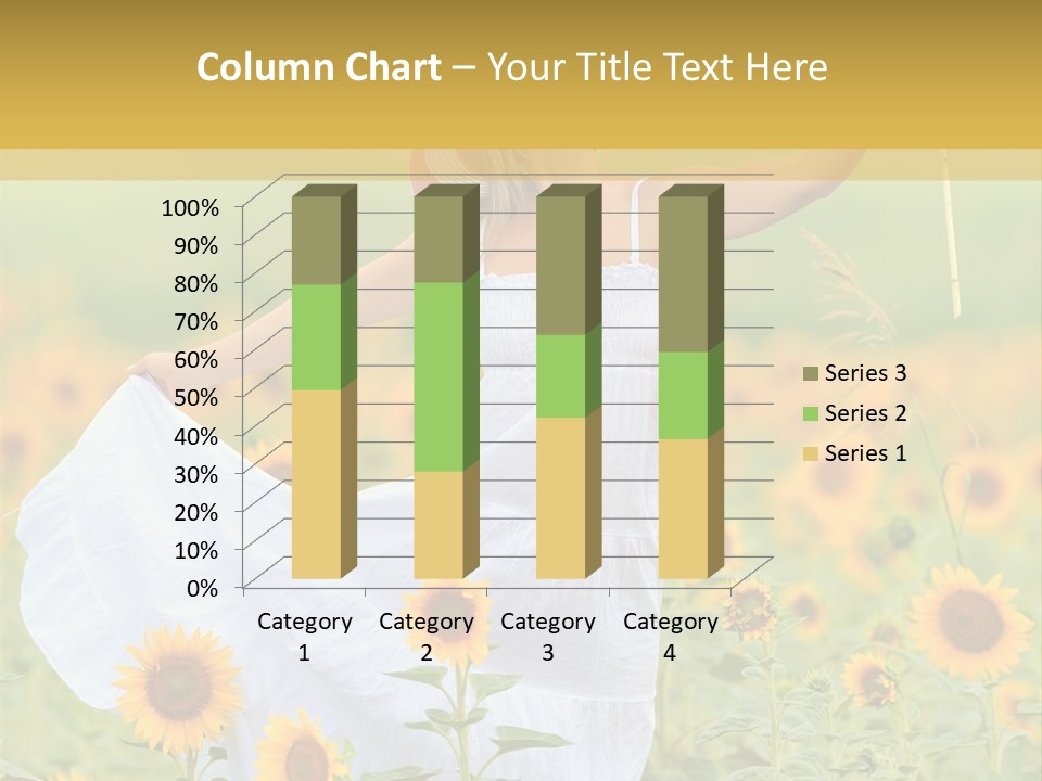 Girl Season Portrait PowerPoint Template