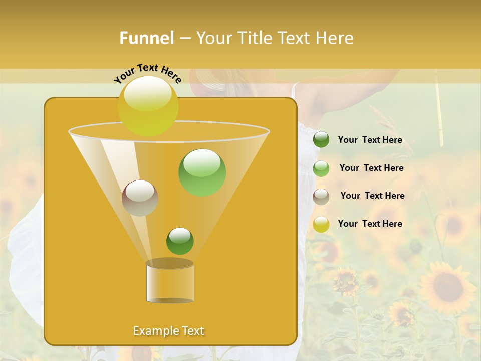 Girl Season Portrait PowerPoint Template