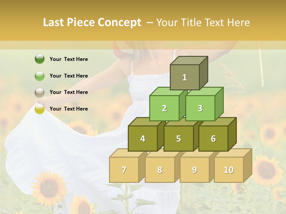 Girl Season Portrait PowerPoint Template