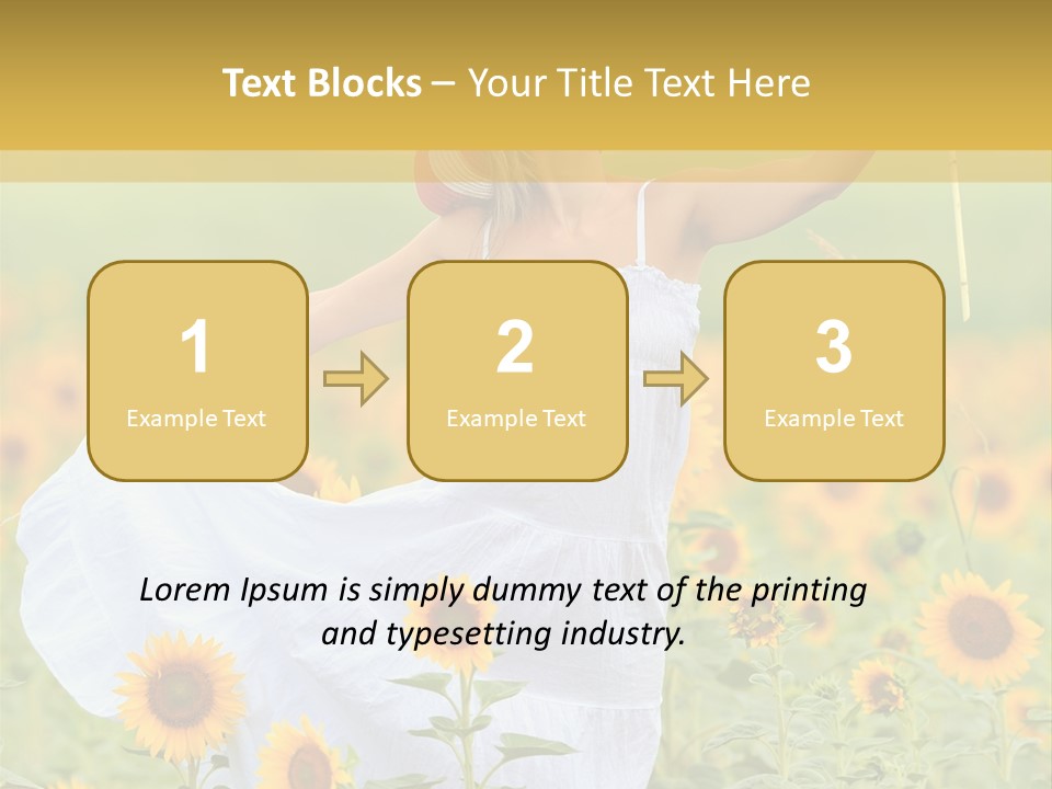 Girl Season Portrait PowerPoint Template