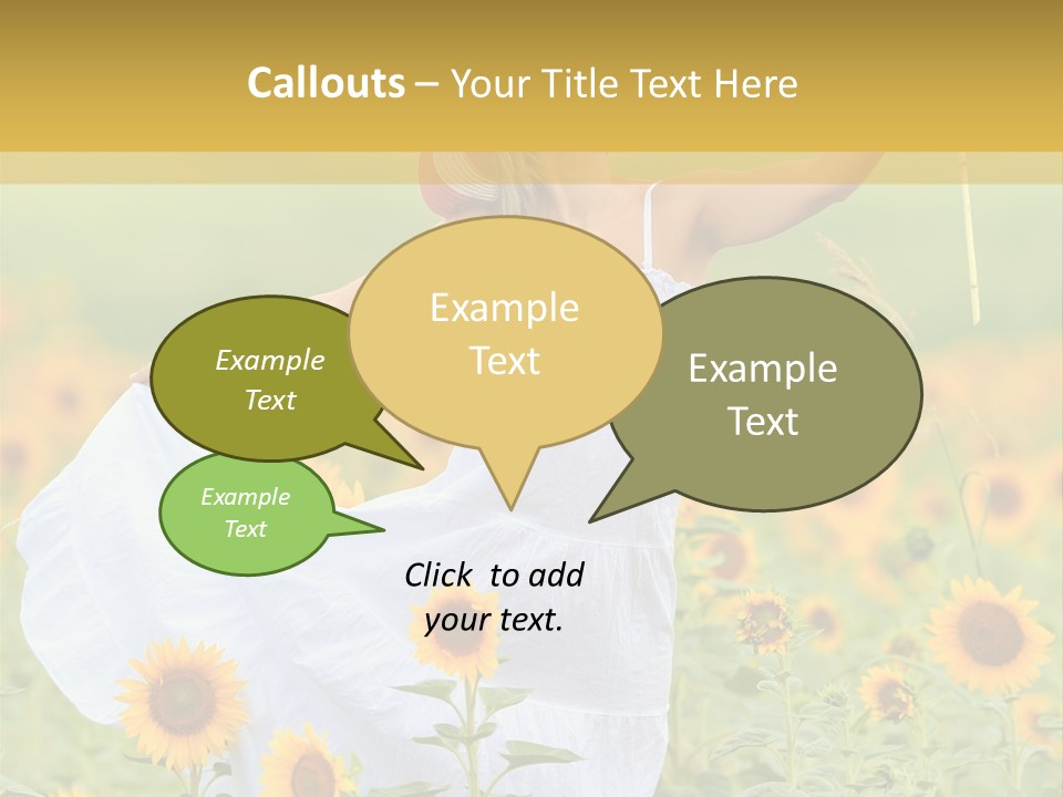 Girl Season Portrait PowerPoint Template