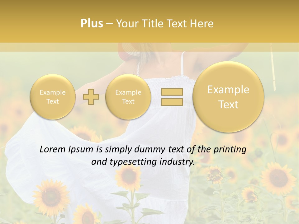 Girl Season Portrait PowerPoint Template