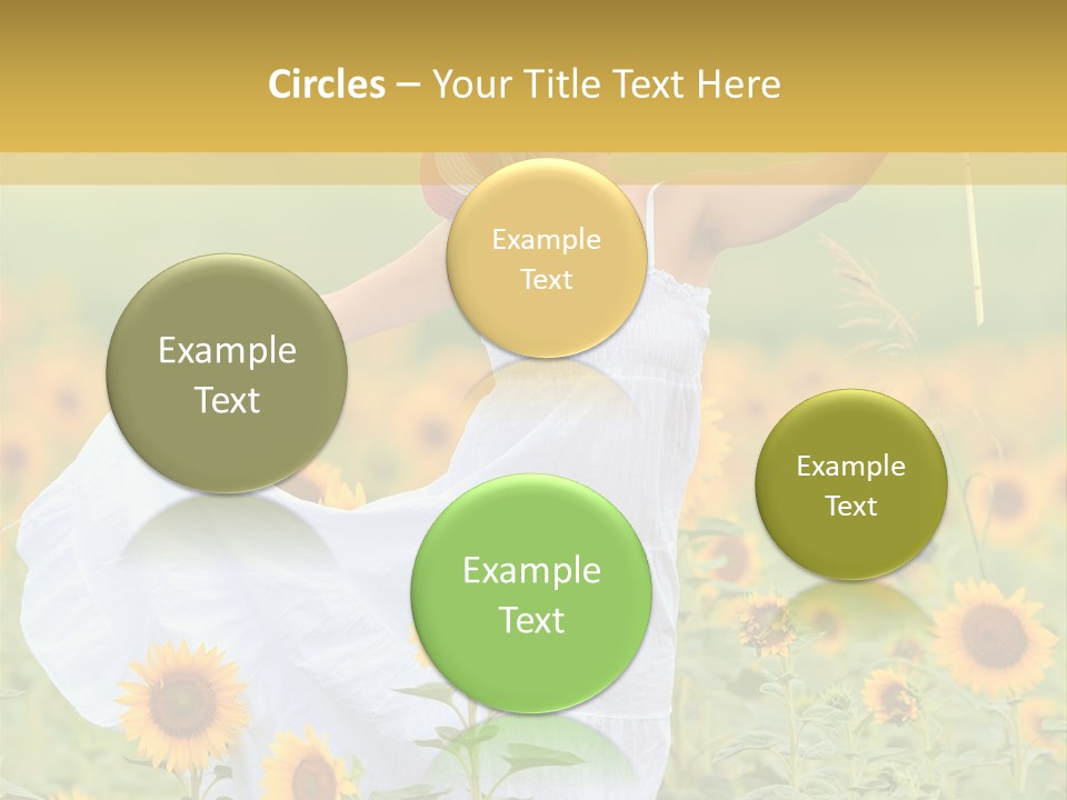 Girl Season Portrait PowerPoint Template