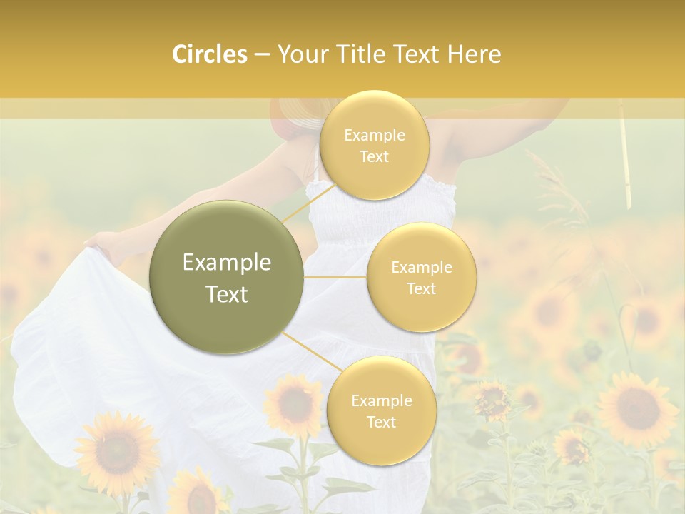 Girl Season Portrait PowerPoint Template