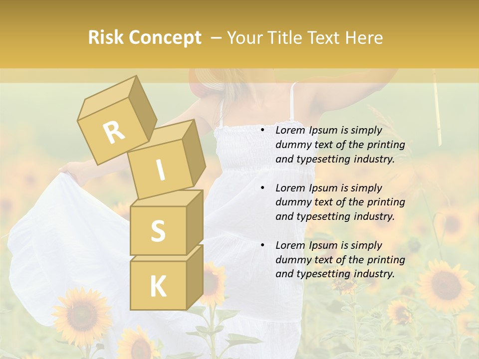 Girl Season Portrait PowerPoint Template