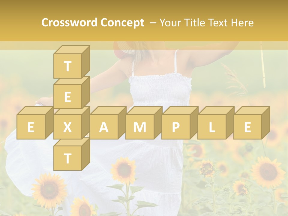 Girl Season Portrait PowerPoint Template