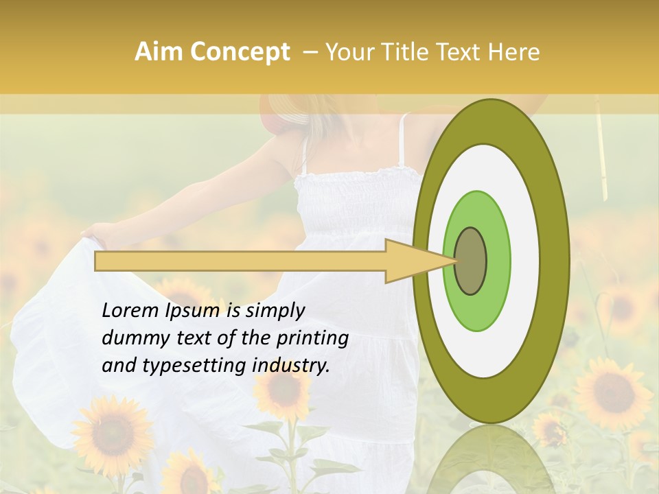 Girl Season Portrait PowerPoint Template