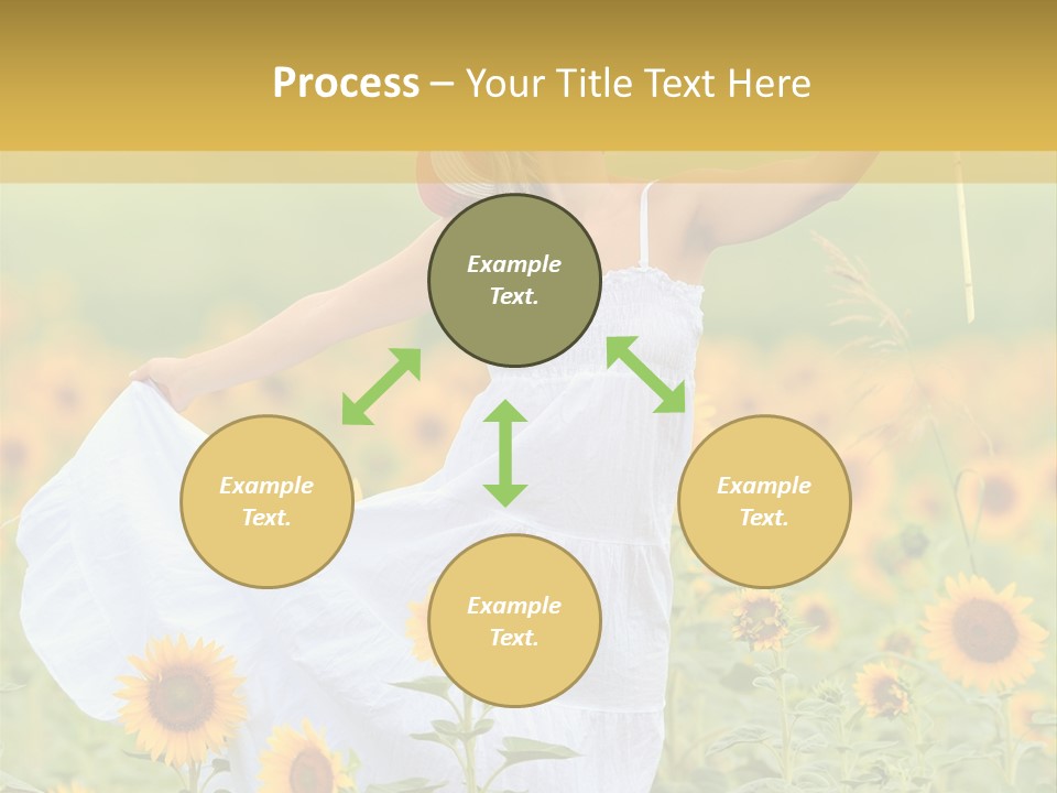 Girl Season Portrait PowerPoint Template