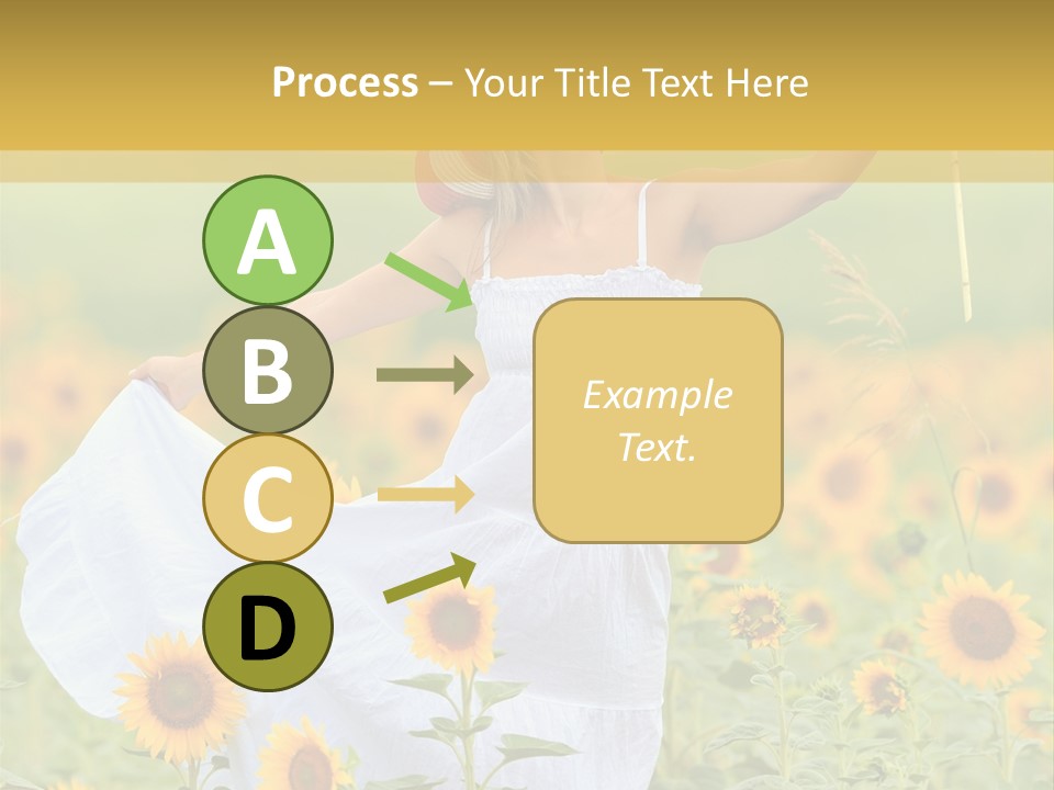 Girl Season Portrait PowerPoint Template