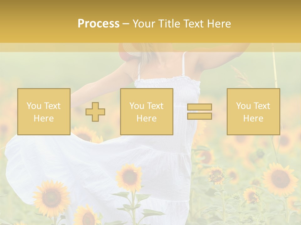 Girl Season Portrait PowerPoint Template