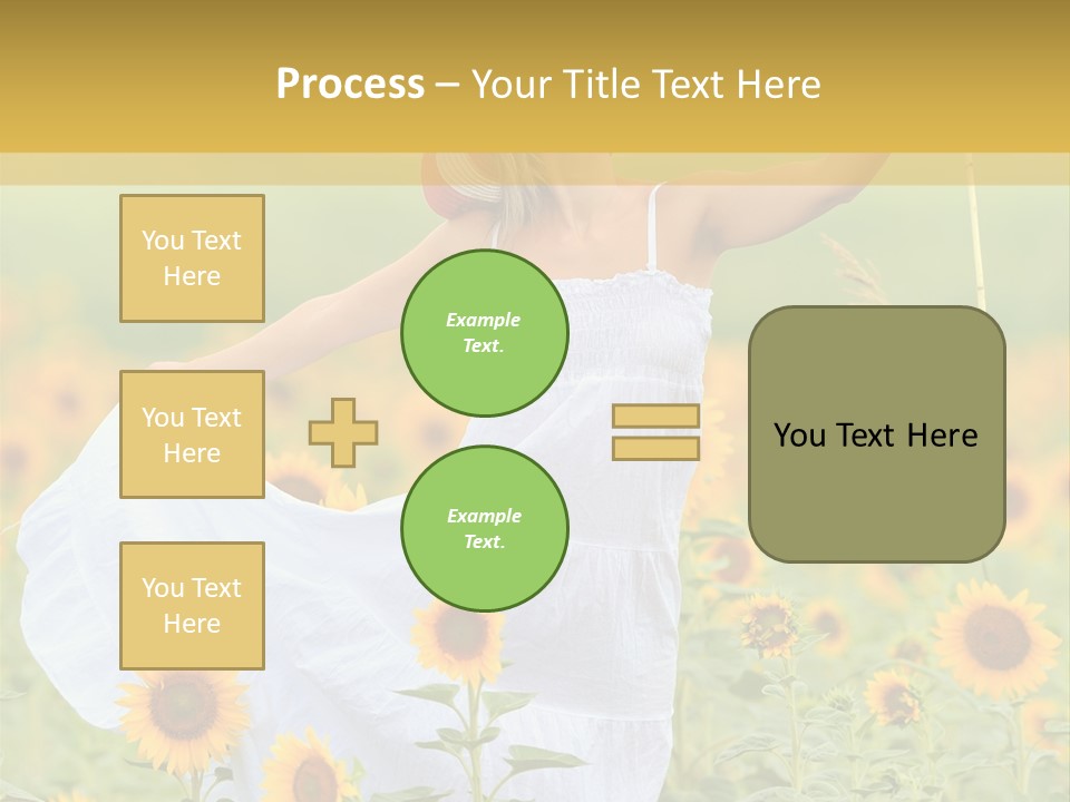 Girl Season Portrait PowerPoint Template