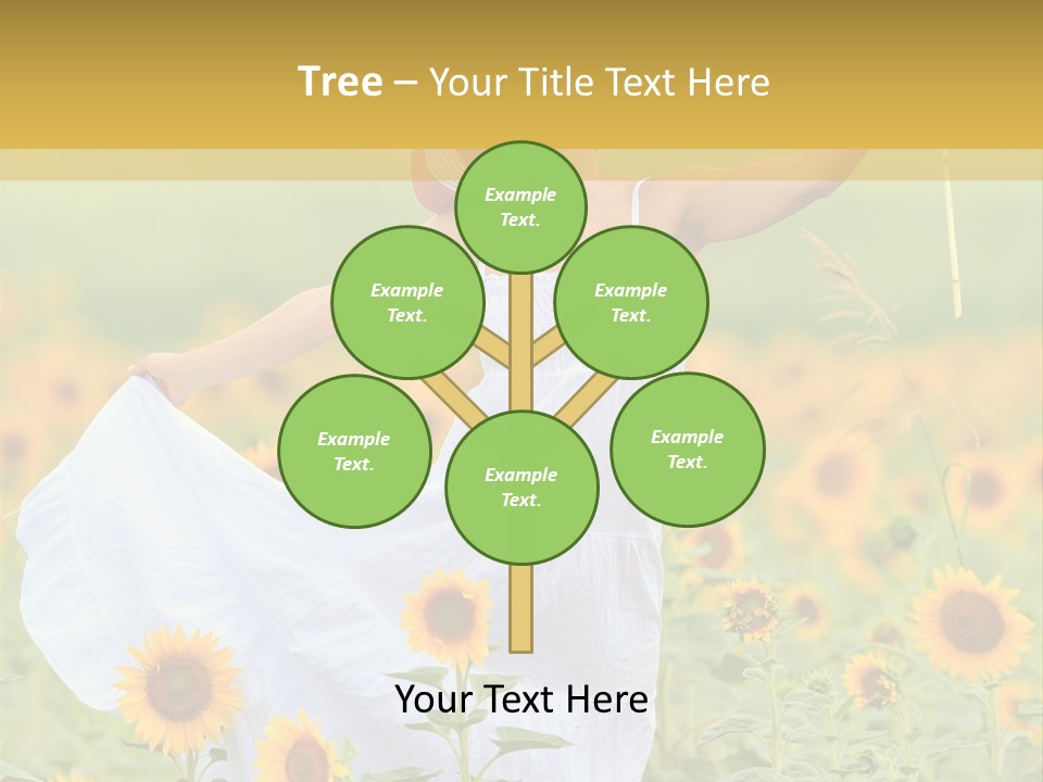 Girl Season Portrait PowerPoint Template