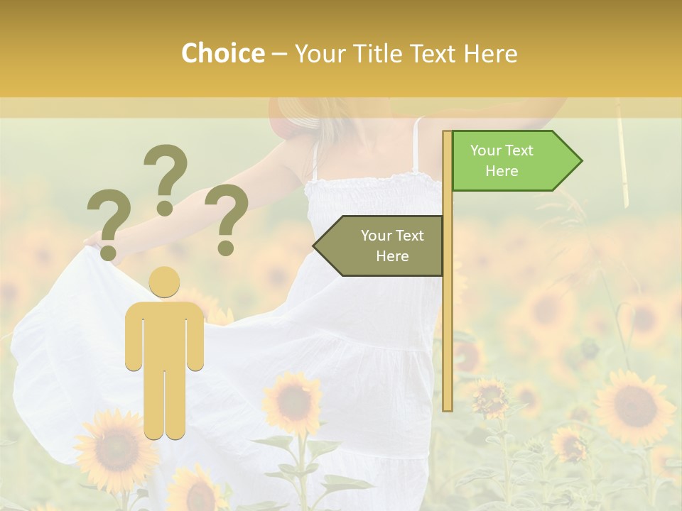 Girl Season Portrait PowerPoint Template