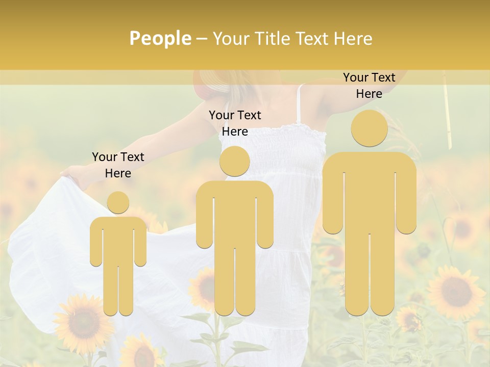 Girl Season Portrait PowerPoint Template