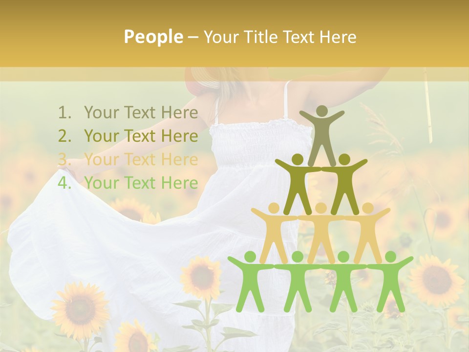 Girl Season Portrait PowerPoint Template