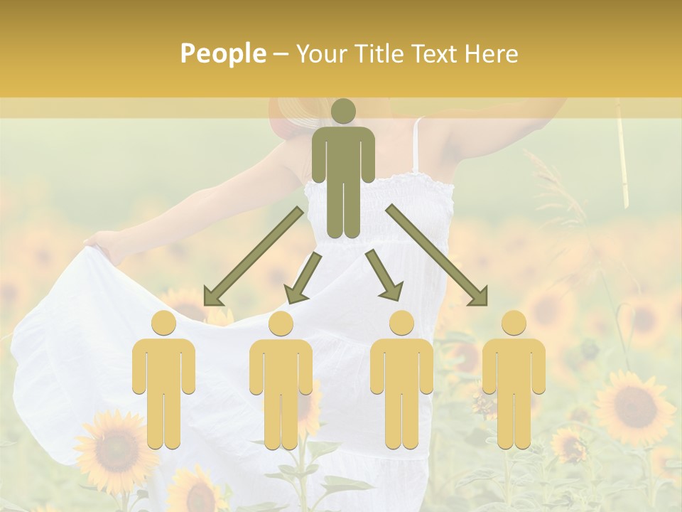 Girl Season Portrait PowerPoint Template