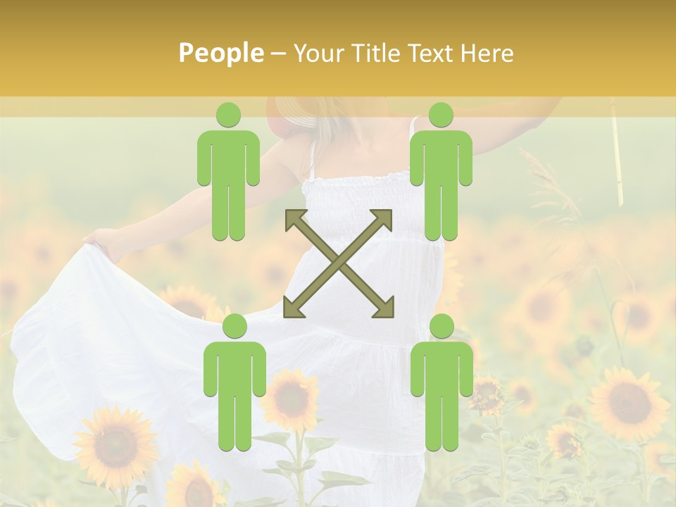 Girl Season Portrait PowerPoint Template