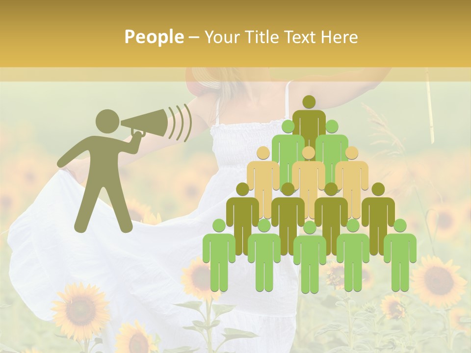 Girl Season Portrait PowerPoint Template