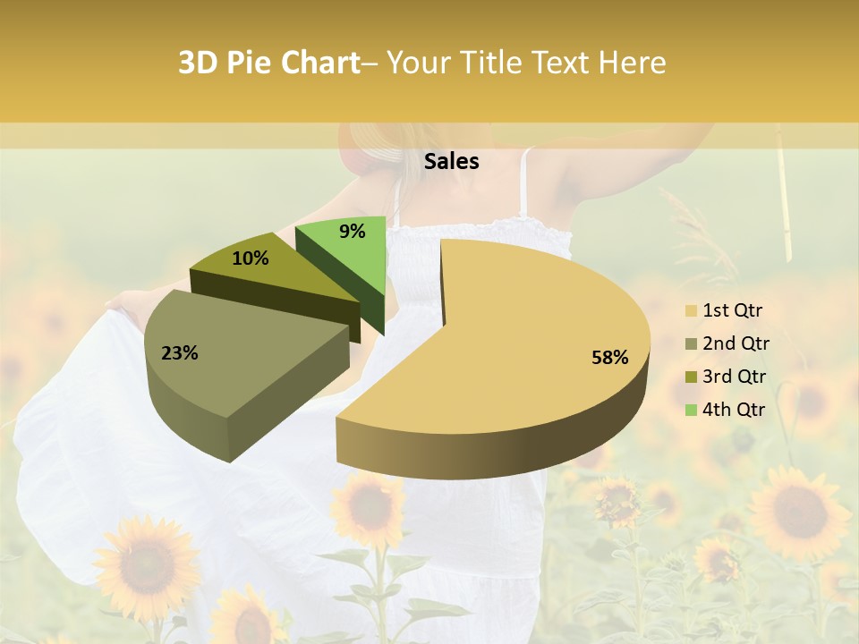 Girl Season Portrait PowerPoint Template