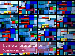 Stained Glass Window Patterns PowerPoint Template