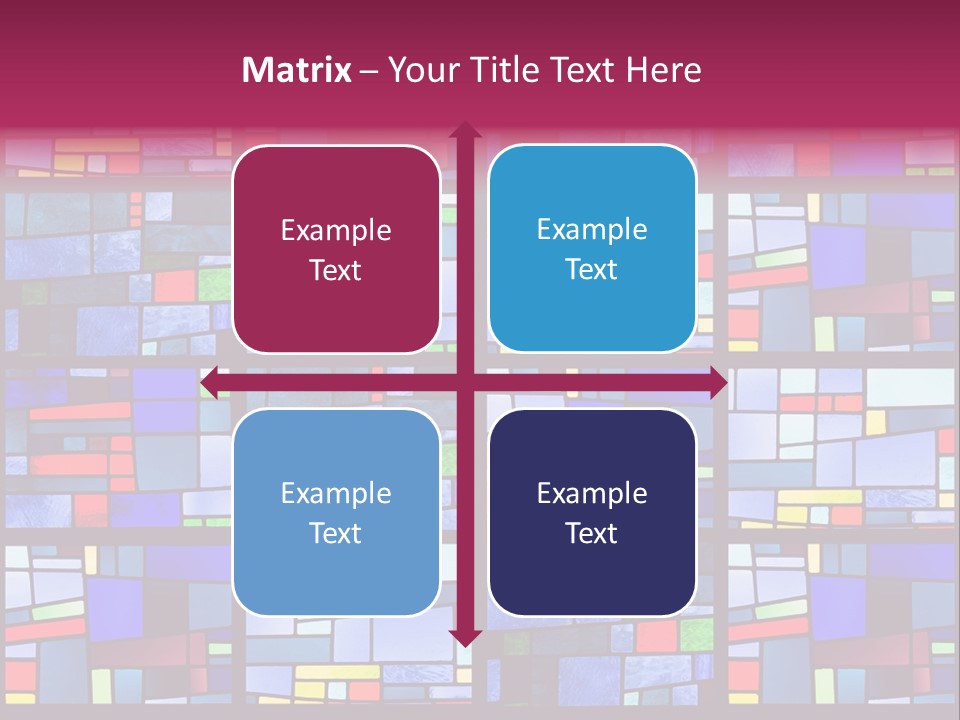 Stained Glass Window Patterns PowerPoint Template