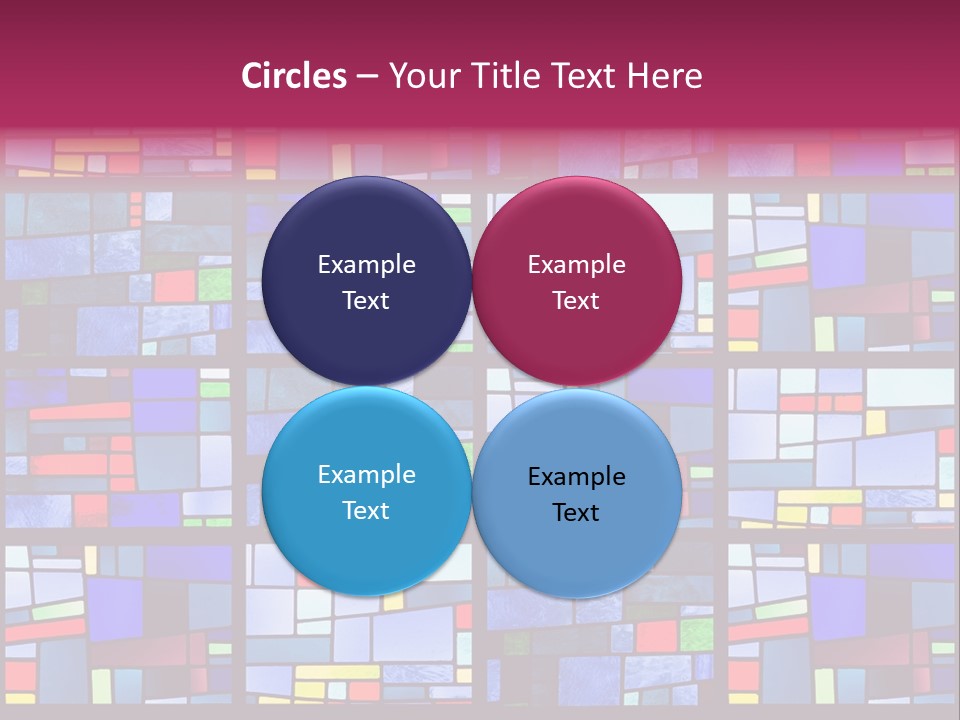 Stained Glass Window Patterns PowerPoint Template