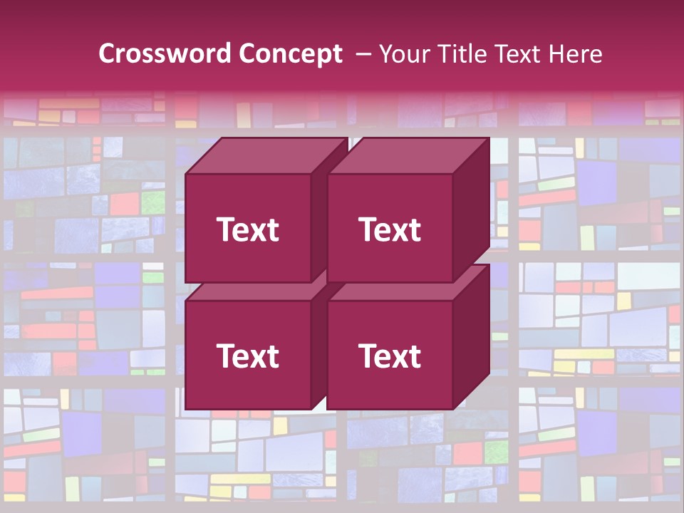 Stained Glass Window Patterns PowerPoint Template