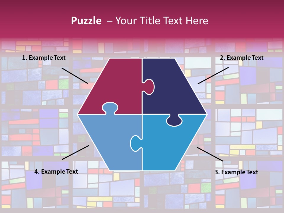 Stained Glass Window Patterns PowerPoint Template
