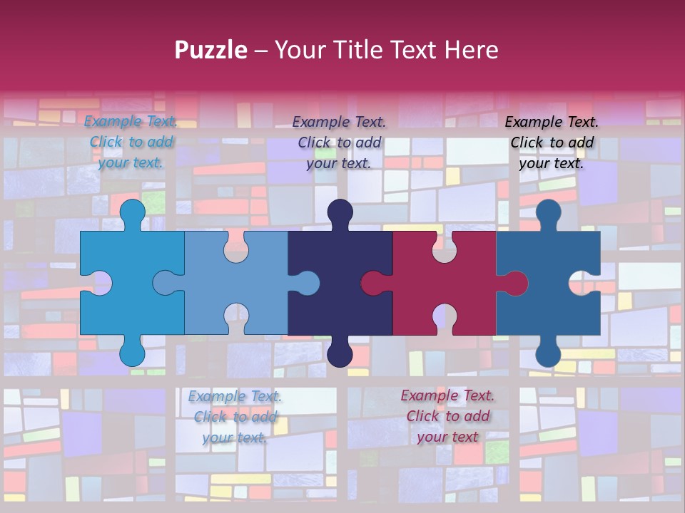 Stained Glass Window Patterns PowerPoint Template