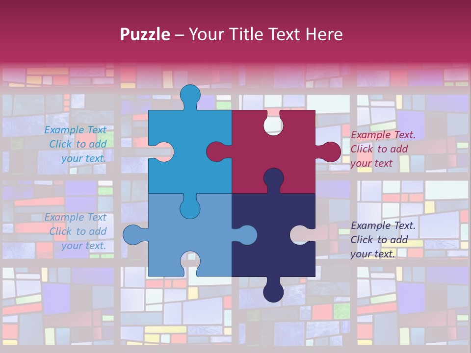 Stained Glass Window Patterns PowerPoint Template
