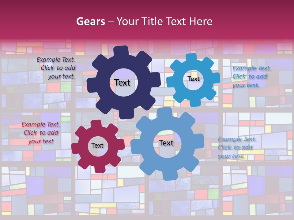 Stained Glass Window Patterns PowerPoint Template