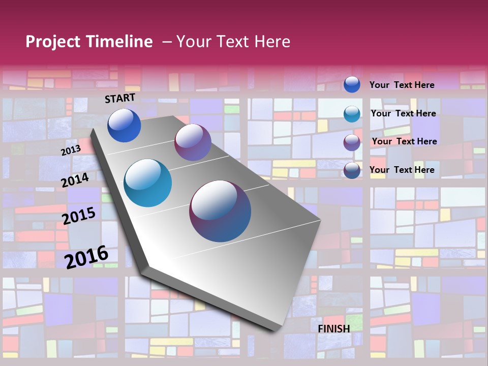 Stained Glass Window Patterns PowerPoint Template