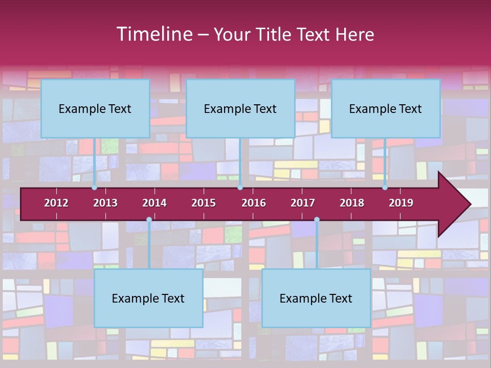 Stained Glass Window Patterns PowerPoint Template