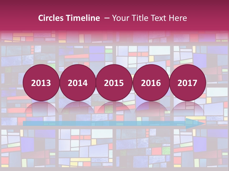 Stained Glass Window Patterns PowerPoint Template