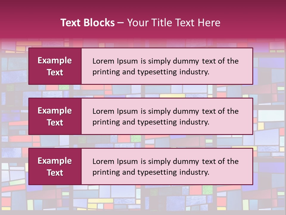 Stained Glass Window Patterns PowerPoint Template