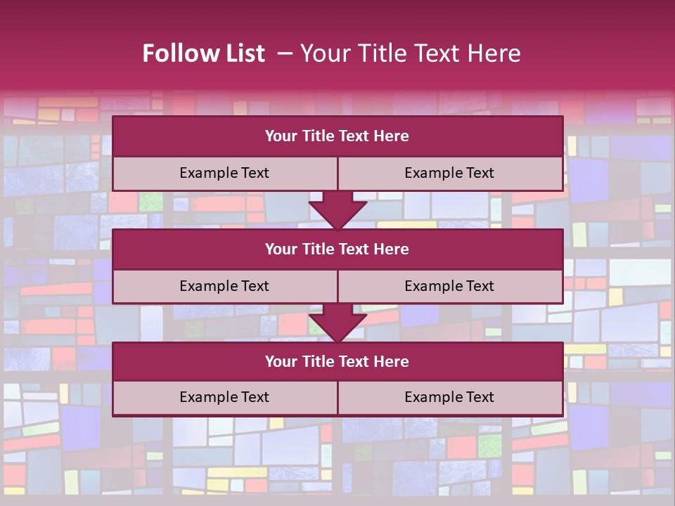 Stained Glass Window Patterns PowerPoint Template