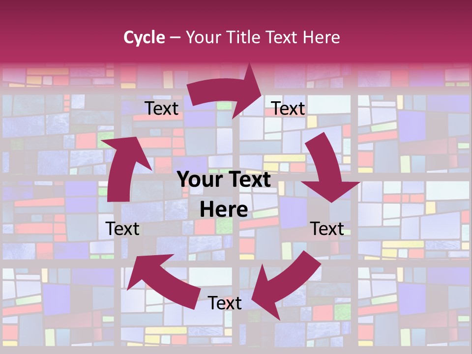 Stained Glass Window Patterns PowerPoint Template