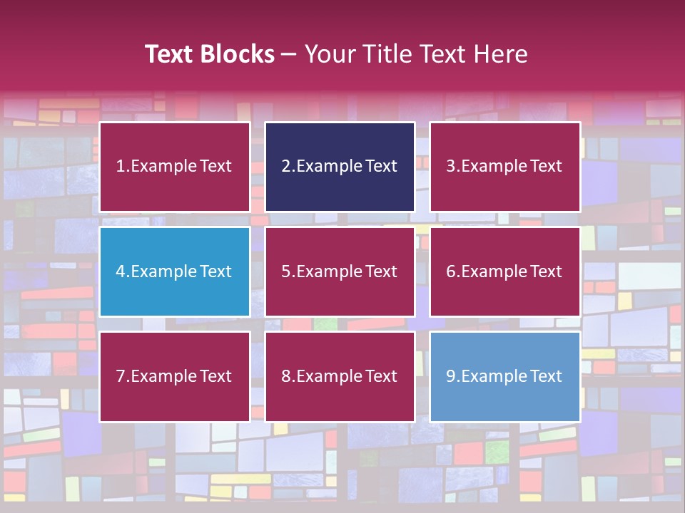 Stained Glass Window Patterns PowerPoint Template